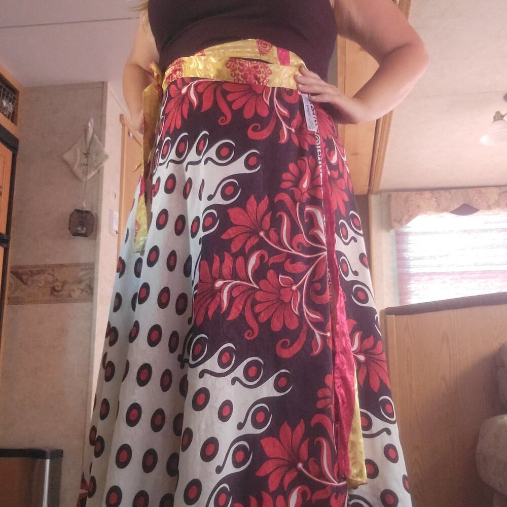 Damn good yarn sari wrap skirt